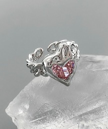 Dormiir（ドルミール）の「【Dormiir】変形ハートビジューリング（リング）」