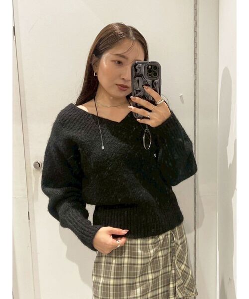 LAGUNAMOON（ラグナムーン）の「チェックラッフルスカート（スカート・レディース・ブラウン/グレー・SMALL/MEDIUM）」の20枚目の写真