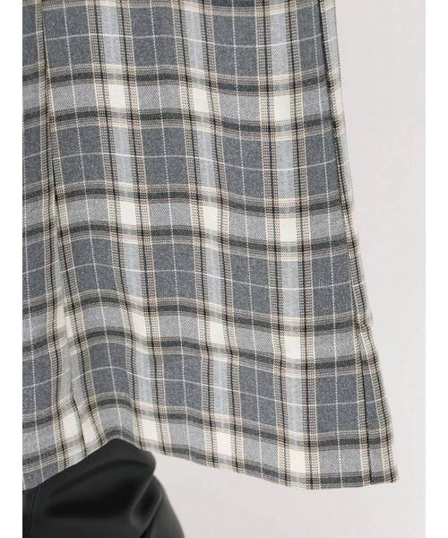 LAGUNAMOON(ラグナムーン)の「チェックラッフルスカート(スカート・レディース・ブラウン/グレー・SMALL/MEDIUM)」の9枚目の写真