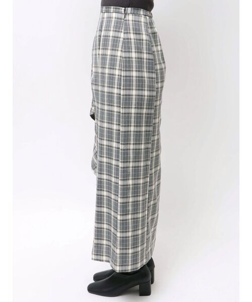 LAGUNAMOON（ラグナムーン）の「チェックラッフルスカート（スカート・レディース・ブラウン/グレー・SMALL/MEDIUM）」の7枚目の写真