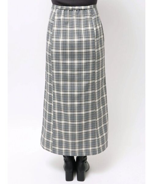 LAGUNAMOON（ラグナムーン）の「チェックラッフルスカート（スカート・レディース・ブラウン/グレー・SMALL/MEDIUM）」の8枚目の写真