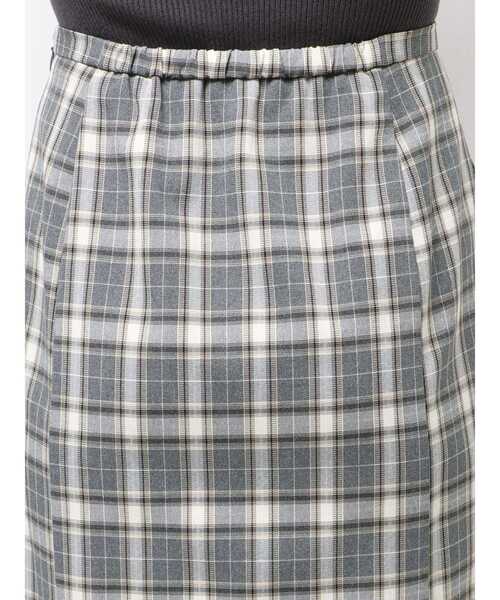 LAGUNAMOON（ラグナムーン）の「チェックラッフルスカート（スカート・レディース・ブラウン/グレー・SMALL/MEDIUM）」の9枚目の写真