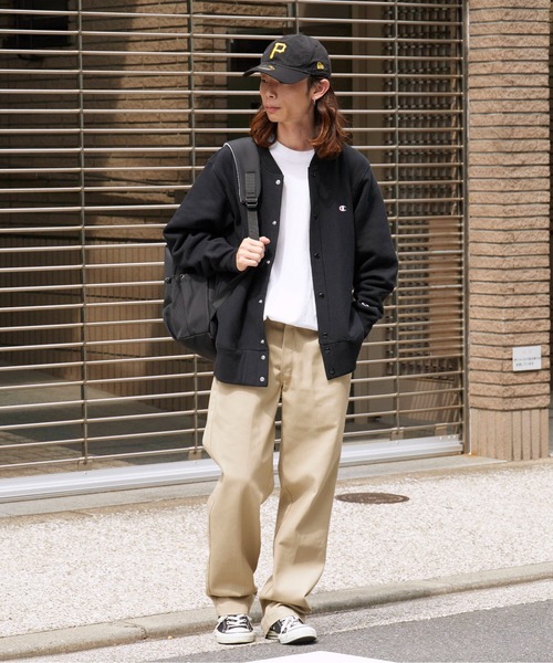 Champion（チャンピオン）の「Champion/チャンピオン RW SNAP SWEATSHIRT リバースウィーブ(R) スナップスウェットスタジャン（スタジャン・メンズ・ダークネイビー/グレー/ブラック・XL/L/M）」の13枚目の写真