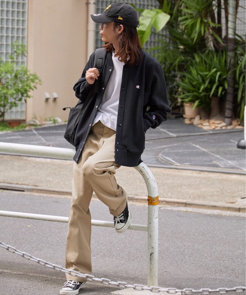 Champion（チャンピオン）の「Champion/チャンピオン RW SNAP SWEATSHIRT リバースウィーブ(R) スナップスウェットスタジャン（スタジャン・メンズ・ダークネイビー/グレー/ブラック・XL/L/M）」の22枚目の写真