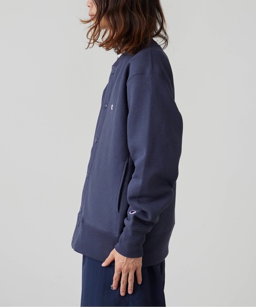 Champion（チャンピオン）の「Champion/チャンピオン RW SNAP SWEATSHIRT リバースウィーブ(R) スナップスウェットスタジャン（スタジャン・メンズ・ダークネイビー/グレー/ブラック・XL/L/M）」の10枚目の写真