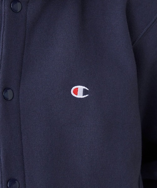 Champion（チャンピオン）の「Champion/チャンピオン RW SNAP SWEATSHIRT リバースウィーブ(R) スナップスウェットスタジャン（スタジャン・メンズ・ダークネイビー/グレー/ブラック・XL/L/M）」の7枚目の写真