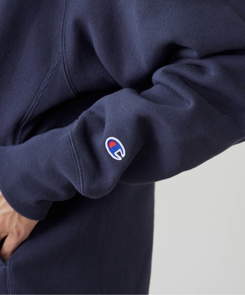 Champion（チャンピオン）の「Champion/チャンピオン RW SNAP SWEATSHIRT リバースウィーブ(R) スナップスウェットスタジャン（スタジャン・メンズ・ダークネイビー/グレー/ブラック・XL/L/M）」の17枚目の写真