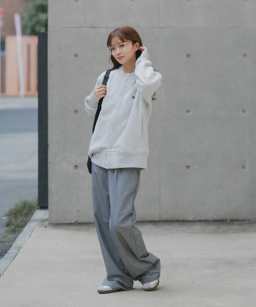 Champion（チャンピオン）の「Champion/チャンピオン RW SNAP SWEATSHIRT リバースウィーブ(R) スナップスウェットスタジャン 2026秋冬 秋服 冬服（スタジャン・メンズ・ダークネイビー/グレー/ブラック・XL/L/M）」の10枚目の写真