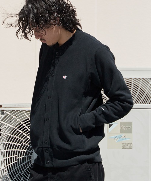 Champion（チャンピオン）の「Champion/チャンピオン RW SNAP SWEATSHIRT リバースウィーブ(R) スナップスウェットスタジャン 2026秋冬 秋服 冬服（スタジャン・メンズ・ダークネイビー/グレー/ブラック・XL/L/M）」の17枚目の写真