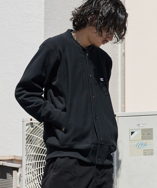 Champion（チャンピオン）の「Champion/チャンピオン RW SNAP SWEATSHIRT リバースウィーブ(R) スナップスウェットスタジャン 2026秋冬 秋服 冬服（スタジャン・メンズ・ダークネイビー/グレー/ブラック・XL/L/M）」の18枚目の写真