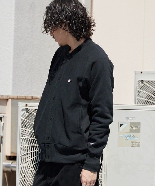 Champion（チャンピオン）の「Champion/チャンピオン RW SNAP SWEATSHIRT リバースウィーブ(R) スナップスウェットスタジャン 2026秋冬 秋服 冬服（スタジャン・メンズ・ダークネイビー/グレー/ブラック・XL/L/M）」の19枚目の写真