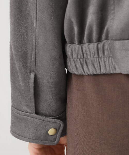 THE SHOP TK （ザ ショップ ティーケー ）の「スエードライク ライダースジャケット（ライダースジャケット・レディース・スミクロ/ナチュラル・12/13）」の18枚目の写真