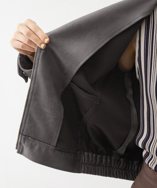 THE SHOP TK （ザ ショップ ティーケー ）の「スエードライク ライダースジャケット（ライダースジャケット・レディース・スミクロ/ナチュラル・12/13）」の19枚目の写真