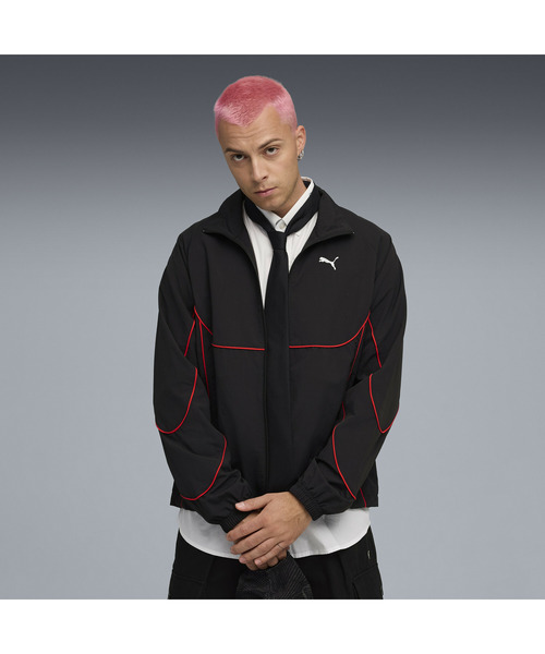 PUMA ×  コラボ セットアップ トラックジャケット ブラック メンズ セール】PUMA プーマ メンズ プーマテック-X トラック ジャケット