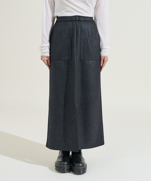 FREAK'S STORE（フリークスストア）の「レザレット スウェーディスカート（スカート・レディース・ブラック/ブラウン・ﾌﾘ-）」の5枚目の写真