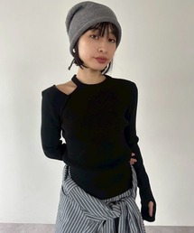 DRWCYS（ドロシーズ）の「カットアウトリブニットトップス（ニット/セーター）」