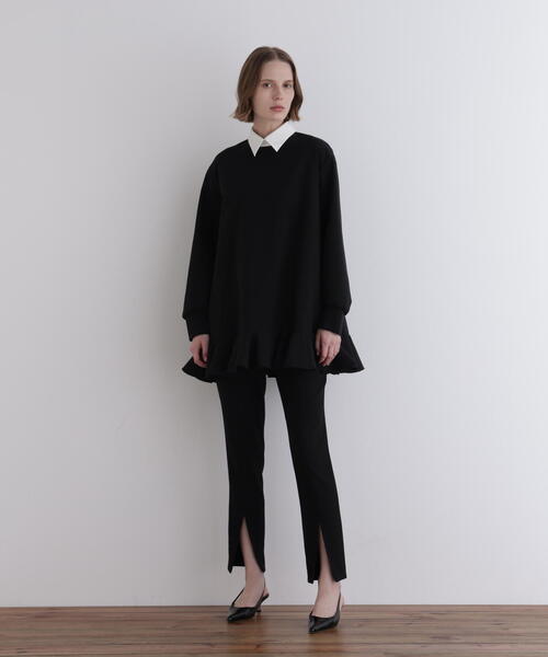 LE PHIL(ルフィル)の「◆起毛2WAYツイルスリットパンツ(その他パンツ・レディース・ホワイト/ブラック・0/1/00)」の1枚目の写真