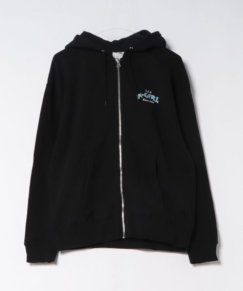 X-GIRL/エックスガール ARCH LOGO ZIP UP HOODIE パーカー
