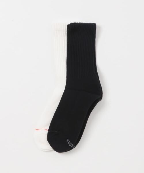 URBAN RESEARCH DOORS(アーバンリサーチドアーズ)の「『別注』HANES×DOORS クルーソックス2P(ソックス/靴下・メンズ・ホワイト系その他・MEDIUM)」の3枚目の写真
