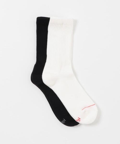 URBAN RESEARCH DOORS(アーバンリサーチドアーズ)の「『別注』HANES×DOORS クルーソックス2P(ソックス/靴下・メンズ・ホワイト系その他・MEDIUM)」の4枚目の写真