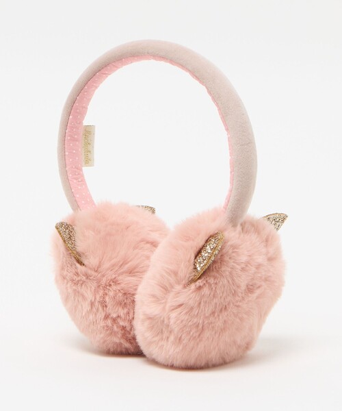 green label relaxing(グリーンレーベルリラクシング)の「<Rockahula Kids>キャット型 イヤマフ / Cat Earmuffs / キッズ(イヤーマフ・キッズ・ライトピンク・FREE)」の2枚目の写真