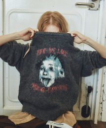 MERLOT | モヘアライク偉人モチーフニット(ニット/セーター)