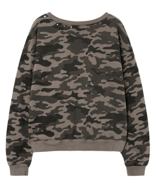 Midnight Move(ミッドナイトムーブ)の「A'GEM/9 × .kom 『MIDNIGHT MOVE/ミッドナイトムーブ』 camo 89 rivet mtm/カモフラ リベットスウェット(スウェット・レディース・カーキ/グレー・FREE)」の13枚目の写真