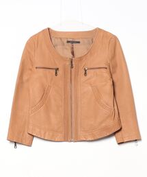 BLANCHEURLUXE（ブランシュール）の「レザーブルゾン（ブルゾン）」