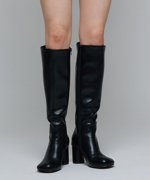 Narcissus（ナルシス）の「ロングブーツ/ラウンド/フルジップ（ブーツ・レディース・ブラウン/ブラック・LL/L/M）」の2枚目の写真