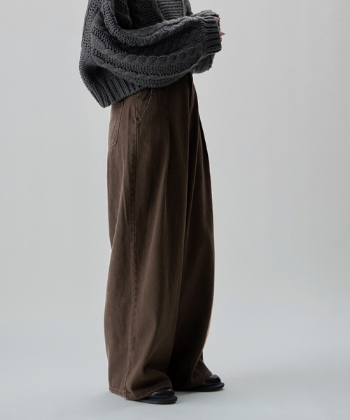 etoll.(エトル)の「2wayウエストワイドストレートデニム(デニムパンツ・レディース・ブラック/ブルー/ブラウン・M/S)」の14枚目の写真