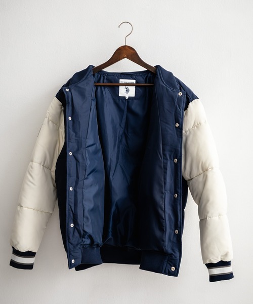 U.S. POLO ASSN. ユーエスポロアッスン PADDED VARSITY JACKET