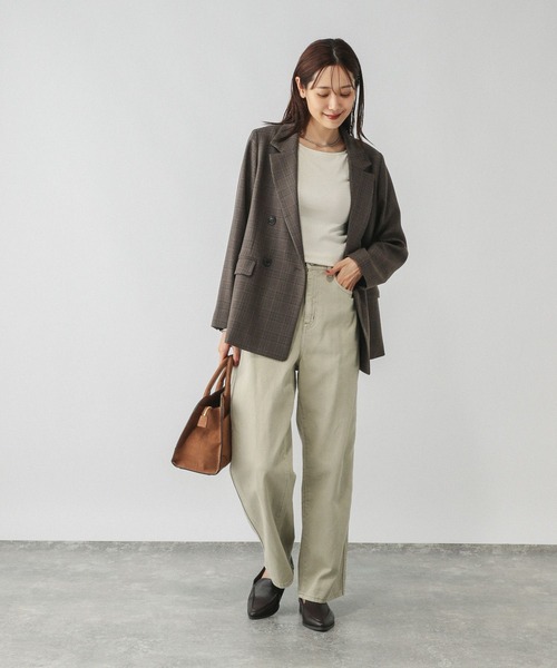 GLOBAL WORK(グローバルワーク)の「Wingコラボ/Fffit エフィット/カップ付き長袖Tシャツ/414739(Tシャツ/カットソー・レディース・チャコールグレー/オフホワイト/ブラック・MEDIUM/LARGE/SMALL/X-LARGE)」の8枚目の写真