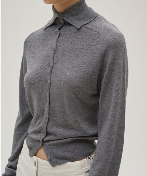 TODAYFUL（トゥデイフル）の「Tencelwool Highneck Knit（ニット/セーター・レディース・チョコ/ブラック/グレー・FREE）」の3枚目の写真