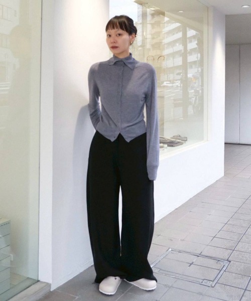 TODAYFUL（トゥデイフル）の「Tencelwool Highneck Knit（ニット/セーター・レディース・チョコ/ブラック/グレー・FREE）」の17枚目の写真