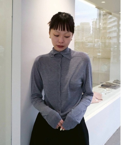 TODAYFUL（トゥデイフル）の「Tencelwool Highneck Knit（ニット/セーター・レディース・チョコ/ブラック/グレー・FREE）」の18枚目の写真