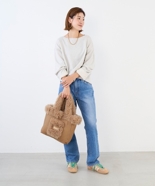 Lisa Conte(リサコンテ)の「【Lisa Conte'】リバーシブルムートンバッグ-AZZURRA(ハンドバッグ・レディース・ベージュ・FREE)」の18枚目の写真