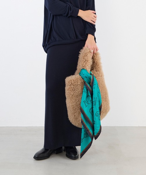 Lisa Conte(リサコンテ)の「【Lisa Conte'】リバーシブルムートンバッグ-AZZURRA(ハンドバッグ・レディース・ベージュ・FREE)」の22枚目の写真