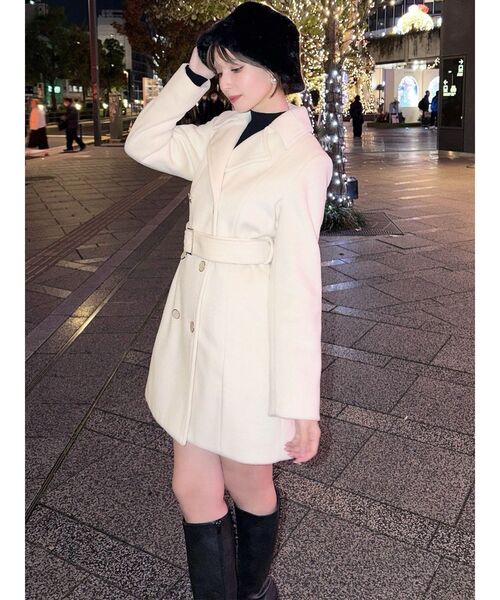 RESEXXY（リゼクシー）の「フェイクファーバケットハット（ハット・レディース・アイボリー/ブラック/ブラウン・FREE）」の18枚目の写真