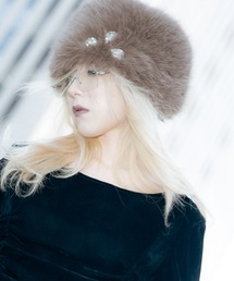 Carmelo（カーメロ）の「Fluffy hat / フラッフィービジューハット（ハット）」