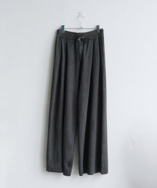 Yeoun(ヨウン)の「ウエストゴムワイドニットパンツ(その他パンツ・レディース・ブラウン/チャコール・FREE)」の14枚目の写真