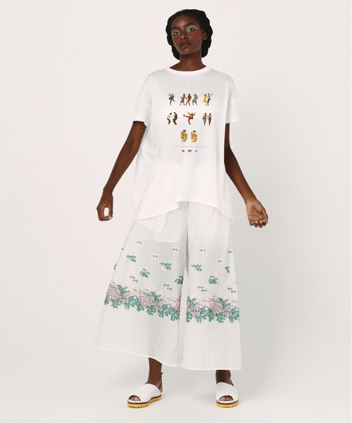 bedsidedrama(ベットサイドドラマ)の「OMNIDANCE Flare T-Shirt(Tシャツ/カットソー・レディース・グレー/ホワイト/ブラック・1/2)」の9枚目の写真