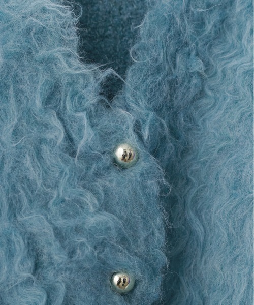 LARUTA（ラルータ）の「【LARUTA】ノーブル起毛加工ニットコート（カーディガン/ボレロ・レディース・ベージュ/ブルー系その他/オフホワイト/チャコールグレー・FREE）」の15枚目の写真