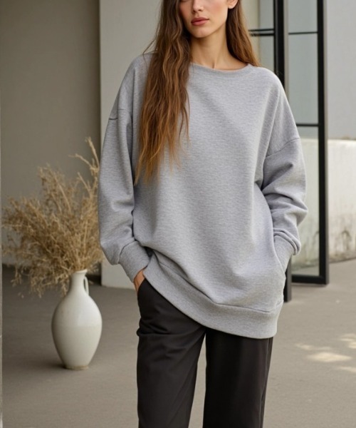 cammie(キャミー)の「オーバーサイズスウェット(スウェット・レディース・ホワイト/ブラック/グレー・M/L)」の18枚目の写真