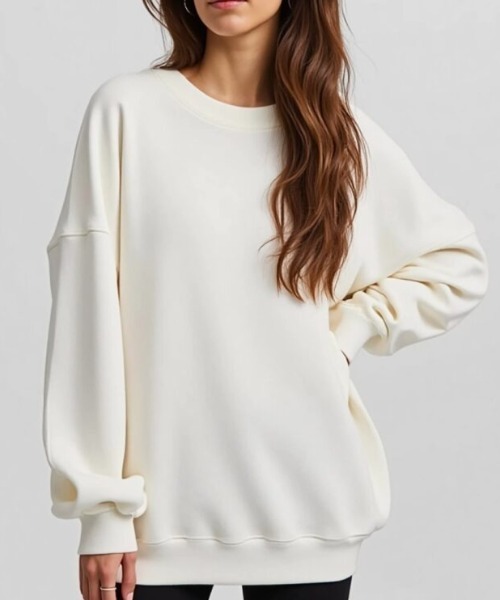 cammie(キャミー)の「オーバーサイズスウェット(スウェット・レディース・ホワイト/ブラック/グレー・M/L)」の5枚目の写真