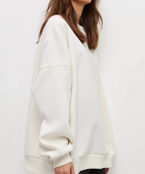 cammie(キャミー)の「オーバーサイズスウェット(スウェット・レディース・ホワイト/ブラック/グレー・M/L)」の6枚目の写真