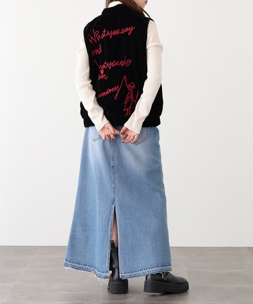 KILKI（キルキー）の「kilki セレブレーションベロアベスト（ベスト・レディース・ブラック×シルバー/ブラック×ピンク/ブラック系その他・FREE）」の10枚目の写真