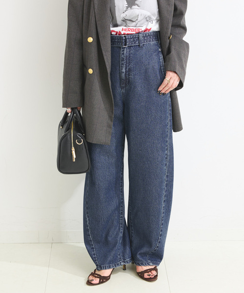 セール】ウォッシャブル / DU JOUR/デュ ジュール G-DYE PEGGED JEAN