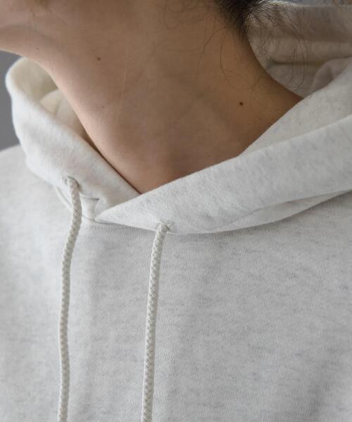 FORK&SPOON（フォークアンドスプーン）の「FORK&SPOON　リサイクル裏毛クロップドフーディー（パーカー・レディース・オートミール/ネイビー/グレー系その他・1）」の8枚目の写真