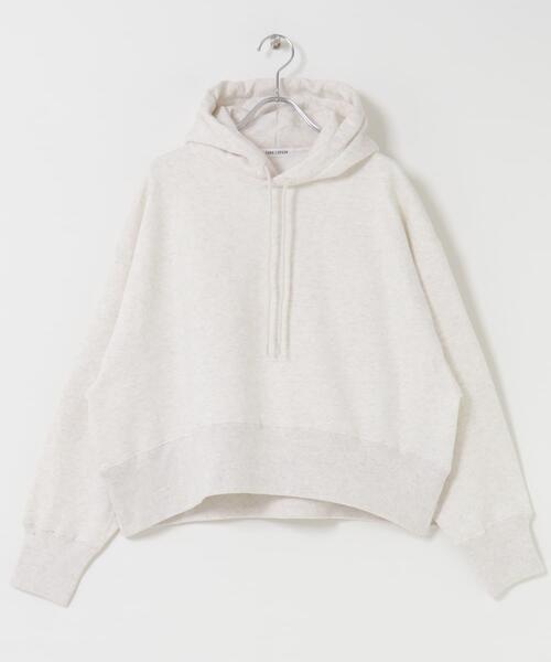 FORK&SPOON（フォークアンドスプーン）の「FORK&SPOON　リサイクル裏毛クロップドフーディー（パーカー・レディース・オートミール/ネイビー/グレー系その他・1）」の9枚目の写真