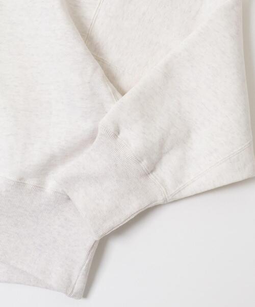 FORK&SPOON（フォークアンドスプーン）の「FORK&SPOON　リサイクル裏毛クロップドフーディー（パーカー・レディース・オートミール/ネイビー/グレー系その他・1）」の10枚目の写真